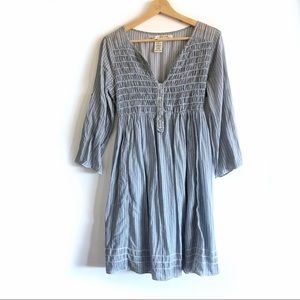 Max Studio Striped Light Blue Dress